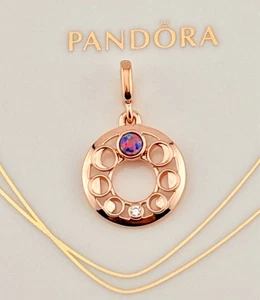 New 100% Genuine Pandora ME Rose Gold Lunar Phases Medallion Charm 782806C01 - Picture 1 of 9