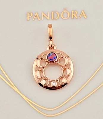 New 100% Genuine Pandora ME Rose Gold Lunar Phases Medallion Charm 782806C01 - Image 1 of 4