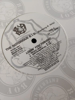 The Notorious B.I.G Ft R Kelly Lovin You Tonight  VG+ Promo 12 Inch Vinyl  - Image 1 of 4