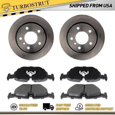 Rotores de freno traseros originales pastillas de freno para BMW 320i 1994 1995 garantía de por vida Foto 1 de 4