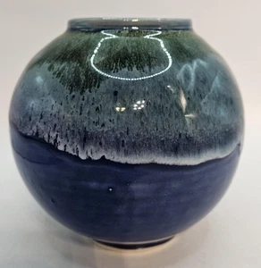 Handarbeit Keramik Vase gestempelt Longhorn Pottery - Bild 1 von 9