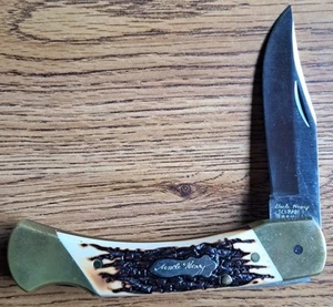 Vintage Schrade Uncle Henry LB8 Lockback Pocket Knife USA Never Used - Picture 1 of 12
