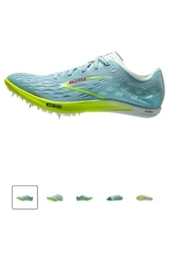 Brooks ELMN8 7 Gang Spikes Unisex 9,5 blau leuchtend/Nachtleben/rot Bahnsprint - Bild 1 von 7