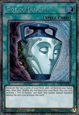 Pot Of Duality - Platinum Secret Rare 1st Edition RA02-EN057 - NM - YuGiOh - Image 1 of 2