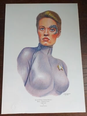 Star Trek Voyager Seven Of Nine Limited Edition Lithograph Print 1998 Crabtree - Image 1 of 4