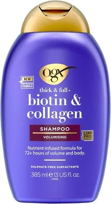 Biotin & Collagen Hair Thickening Sulfate Free Shampoo OGX 385ml UK Free Ship