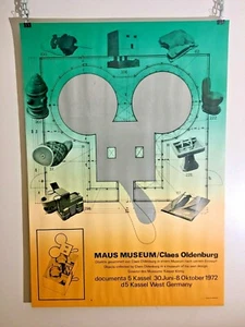 Vintage VTG Original Claes Oldenburg Maus Museum 1972 Exhibit Poster Pop Art HTF - Picture 1 of 12