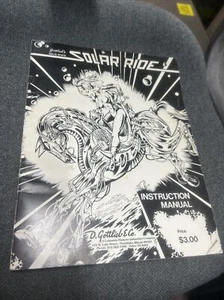 Gottlieb SOLAR RIDE Pinball Machine Manual - good used original - Picture 1 of 3