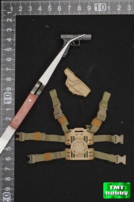 1:6 Scale ES 26068 British Army Brigade of Gurkhas - L131A1 Pistol w/ Holster - Image 1 of 2