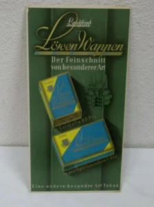 lata 50. 60. herb lwa stojak na tytoń 42x22 tektura reklama vintage rzadki lata 50. 60. - Zdjęcie 1 z 2
