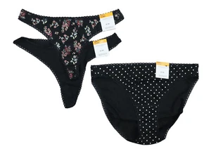 Charter Club 3-Pack 100% Cotton Thong & Bikini Panties Underwear Small NWT - Picture 1 of 1