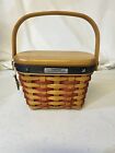 Longaberger 2001 Inaugural Basket Combo Proudly American Stars Liner Tie On lid