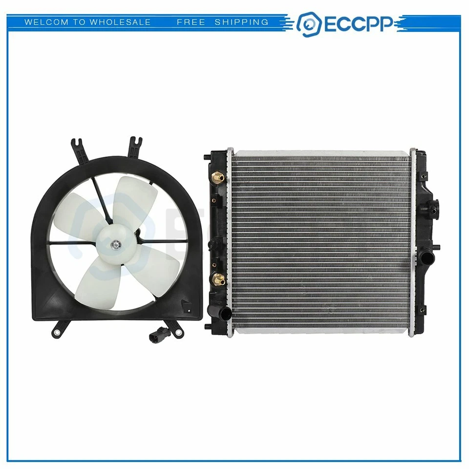 Electric Radiator Cooling Fan Kit For 1992-1998 Honda Civic 1997-1998 Acura EL Foto 1 de 4