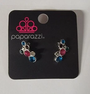 Treasure Treat Multi Paparazzi Multicolor Post Earrings - Picture 1 of 5