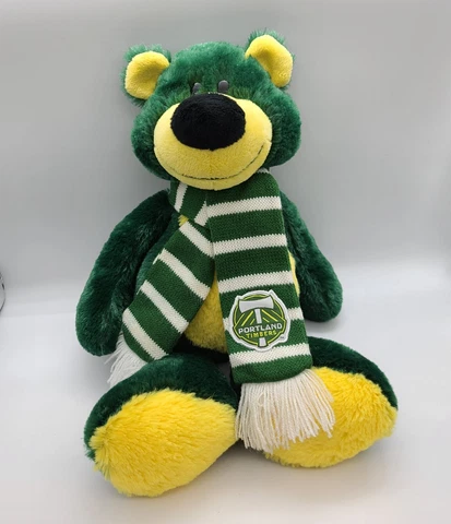 Portland Timbers Plush Iggy Ziggy Bear 16" Very Good Condition Cover