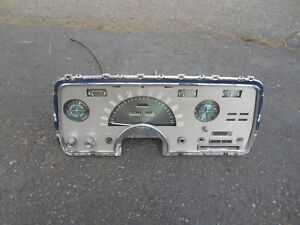 1958 Lincoln Continental Mark III instrument cluster faceplate bezel  430  MINTY