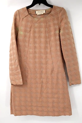 Marni collection Dress Womens 38 Houndstooth Long Sleeve Drape winter 2010 model - Image 1 of 4