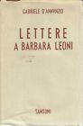 "Lettere a Barbara Leoni" di Gabriele D'Annunzio