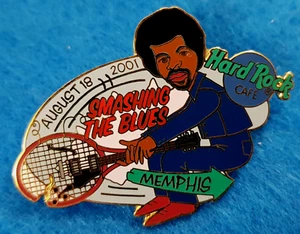 MEMPHIS SMASHING THE BLUES TENIS EVENTO DEPORTIVO RAQUETA 01 Hard Rock Café PIN LE - Imagen 1 de 1