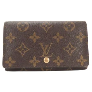 USED LOUIS VUITTON Bifold Wallet Portomonet Bie Tresol M61730 Monogram Brown... - Picture 1 of 15