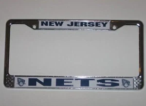 New Jersey Nets Metal License Plate Frame - Picture 1 of 3