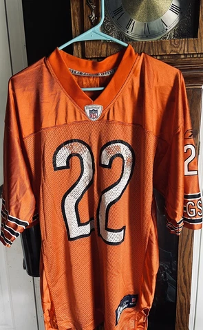 Authentic Vintage Matt Forte Chicago Bears Reebok NFL Equipment Jersey Orange Cover