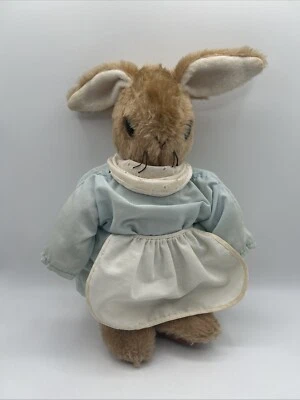 复古 Eden Beatrix Potter 毛绒 Mrs. Rabbit Peter’s Mother 填充动物 14 英寸 — 第 1/4 张图片