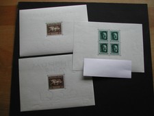 Deutsches Reich 2 x Block 4 und 1 x Block 7 **