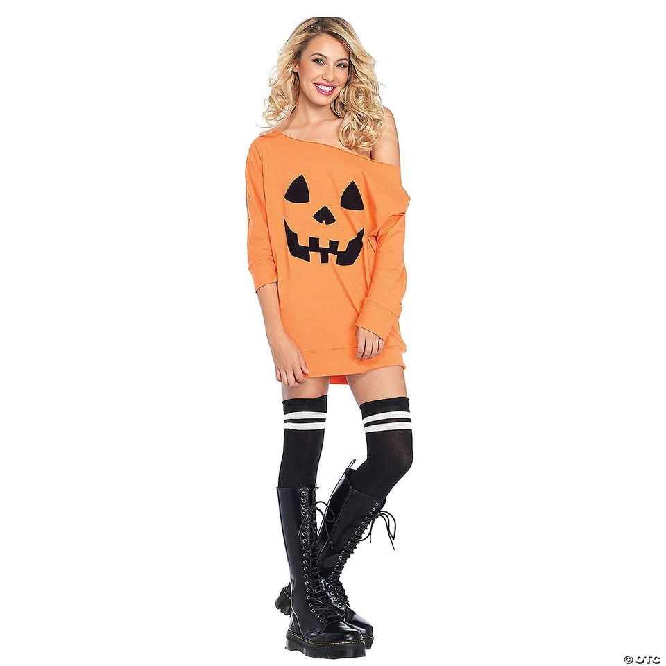 Pumpkin Jersey Dress Costume - Image 1 of 1