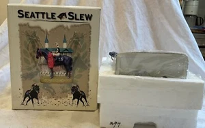 4 Aces Seattle Slew Triple Crown Winner Miniature Decanter in box - Picture 1 of 5