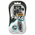 BIC FLEX 4 Pack of 3 Razors Ideal For Closer Shave NEW & SEALED UK STOCK