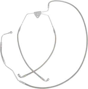 Standard Length Front Stainless Steel Brake Line Kit 1741-2938 Drag Specialties - Picture 1 of 1