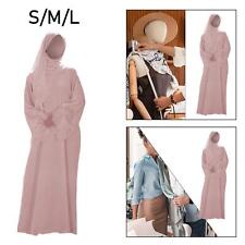 Muslim Robe Clothing Accessories Long Sleeves Elegant Hooded Abaya Dress Kaftan