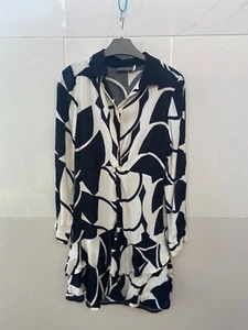 MINT VELVET GEO PRINT MINI DRESS SIZE UK 8 - Picture 1 of 5