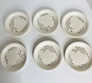 Vintage 6 x John Tams Banquet English Earthenware 17cm Side Plates Wheat Pattern - Picture 1 of 10