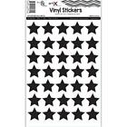 Stars Black Sticker Sheet Planner Scrapbook Vinyl Waterproof Journaling Kiss Cut
