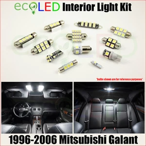Kit de paquete de luces interiores LED BLANCAS para Mitsubishi Galant 1996-2006 4 bombillas - Imagen 1 de 12