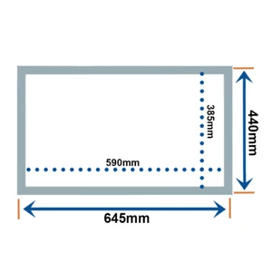 WILLIAMS MAGNETIC DOOR GASKET SEAL FRIDGE FREEZER GASKET180 645mm x 440mm - Picture 1 of 4