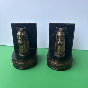 Sujetalibros de escultura de caballo de bronce artículo de colección raro - Imagen 1 de 8