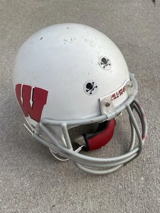 ALL-STAR YOUTH SMALL MEDIUM WHITE FOOTBALL HELMET w/ FACE MASK Chinstrap FB-1205 - Picture 1 of 21