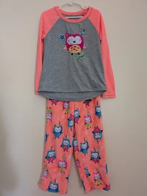 Ropa de dormir niñas 2 piezas gráfico búho polar pantalones conjunto talla (6-6x)  Foto 1 de 4