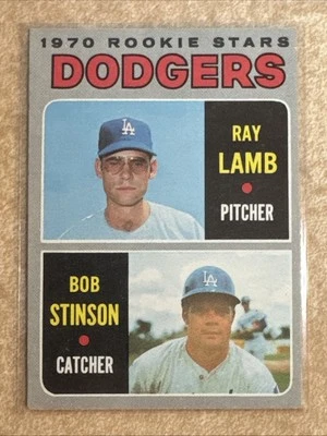 1970 Topps Ray Lamb Bob Stinson Rookie Stars #131 Dodgers - Image 1 of 4