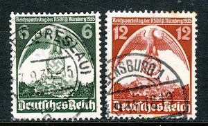 GERMANY 1935 The Nuremberg Congress Set SG 583 & SG 584 VFU - Picture 1 of 2