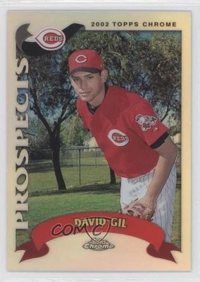 2002 Topps Chrome Traded & Rookies Refractor Dave Gil #T173 RC - Image 1 of 2