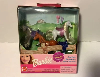 Mattel #88812 Barbie Mini Horses with manes Sparkle Beauties in box, c. 2000 - Image 1 of 4