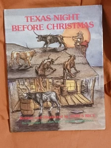 Texas Night Before Christmas von James Rice 1996 Druck - Bild 1 von 3