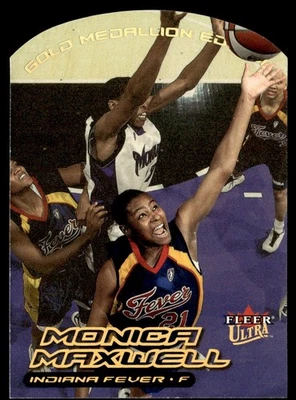 2000-01 Ultra WNBA Gold Medallion Monica Maxwell Indiana Fever #112G - Image 1 of 2