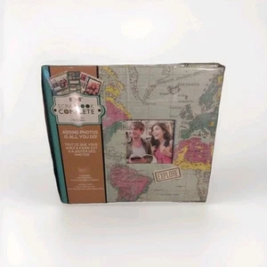 Tapestry Collection Scrapbook Complete with World Map Cover - Picture 1 of 14