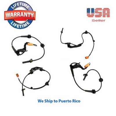 Sensor de velocidade de roda 4 ABS dianteiro-traseiro esquerdo/direito compatível com 2003-2011 Honda Element 2.4L - Imagem 1 de 4