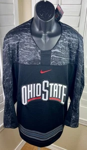 Nike NCAA Ohio State Buckeyes schwarz Eishockey Trikot - Herren Large - Neu mit Etikett $ 130 - Bild 1 von 6